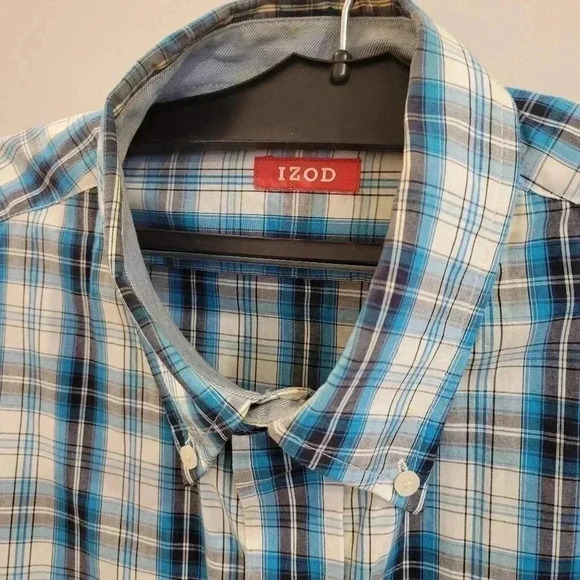Men's  IZOD Saltwater Button Down Casual Shirt L - Picture 3 of 8